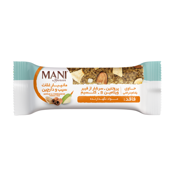 مانی بار غلات سیب و دارچین